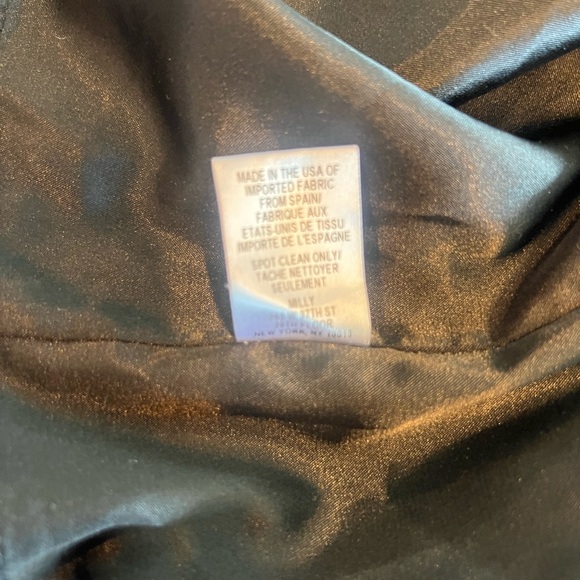 MILLY SET - Tweed Black Leather trim peplum top and skirt set - Picture 11 of 14